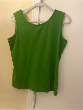 Lands' End Bright Green Scoop Neck Tank